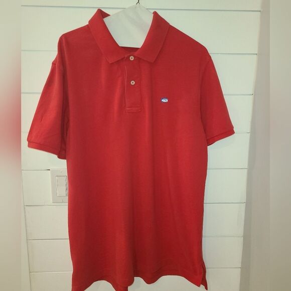 Southern Tide Red Polo Shirt Classic Style - Picture 1 of 4
